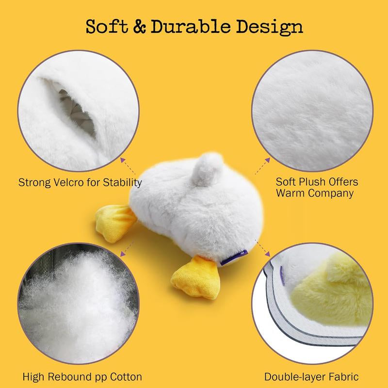 Fuzzwoof Hilarious Farting Fluffy Duck Butt Dog Toy, Emit Funny Farting Sounds When Press, Battery-Powered, Cute Plush Stuffed Dog Toy for All Breeds Sizes, Puppy Toy for Accompany and Anxiety Relief