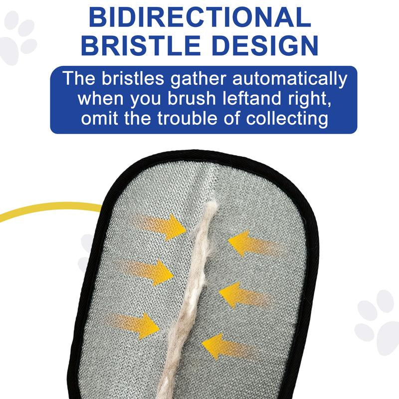 Reusable Electrostatic Pet Hair Removal Gloves – Double-Sided Grooming Mitt for Cats & Dogs | Gentle Deshedding Glove for Furniture, Clothes, Car, Carpet & Bedding (No Battery Needed)