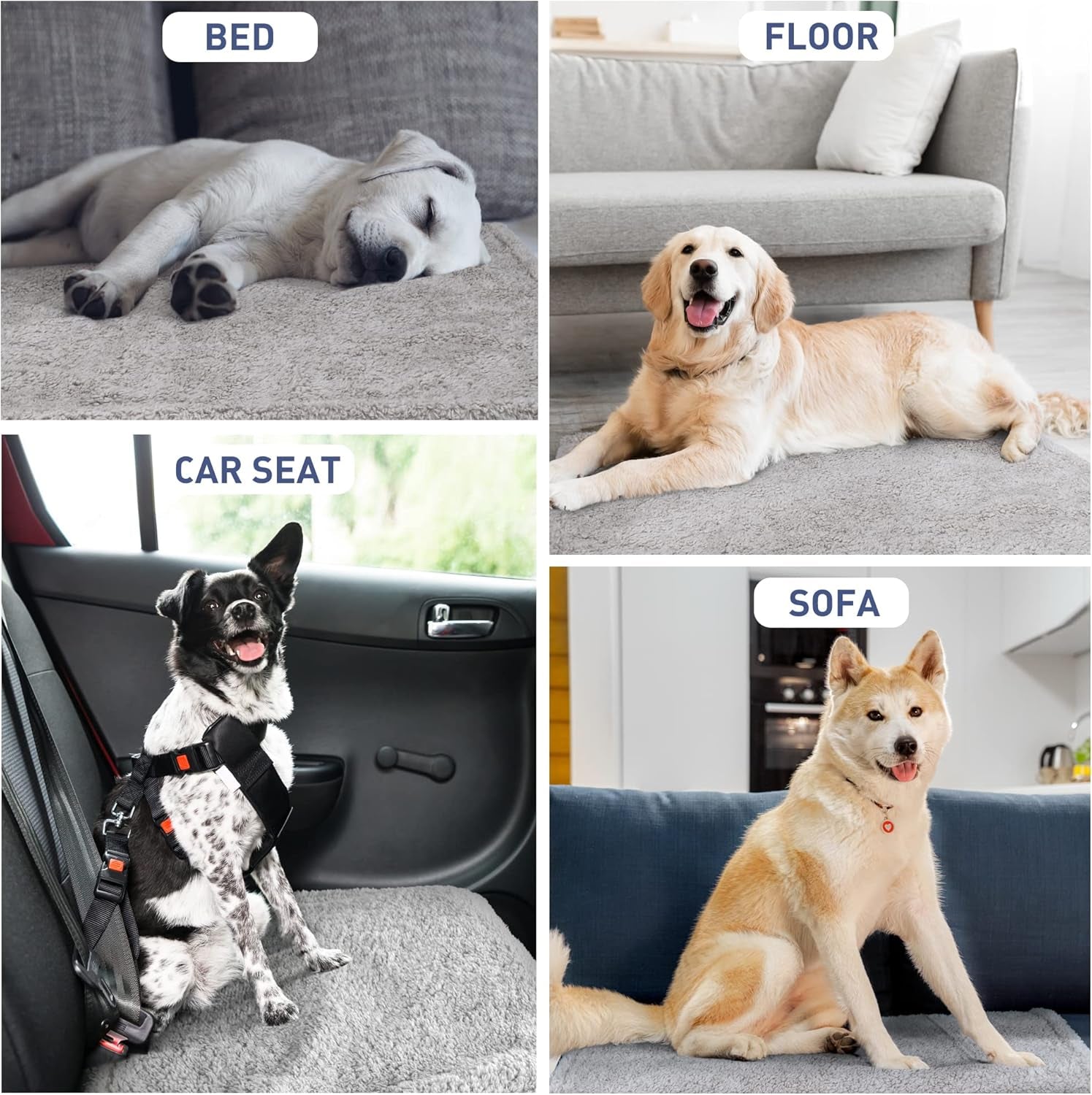 Waterproof Dog Blanket, Reversible Water Proof Pet Blanket for Couch, Bed & Sofa, Washable Couch Covers for Large Dogs - Protects Furniture from Fur, Dirt, and Accidents